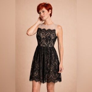 Maurices Black Lace Dress with Beige Lining